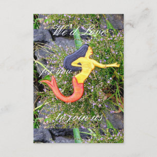 personalized sirena mermaid invitation