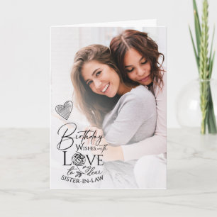 Personalized Sister-in-law Gifts Card