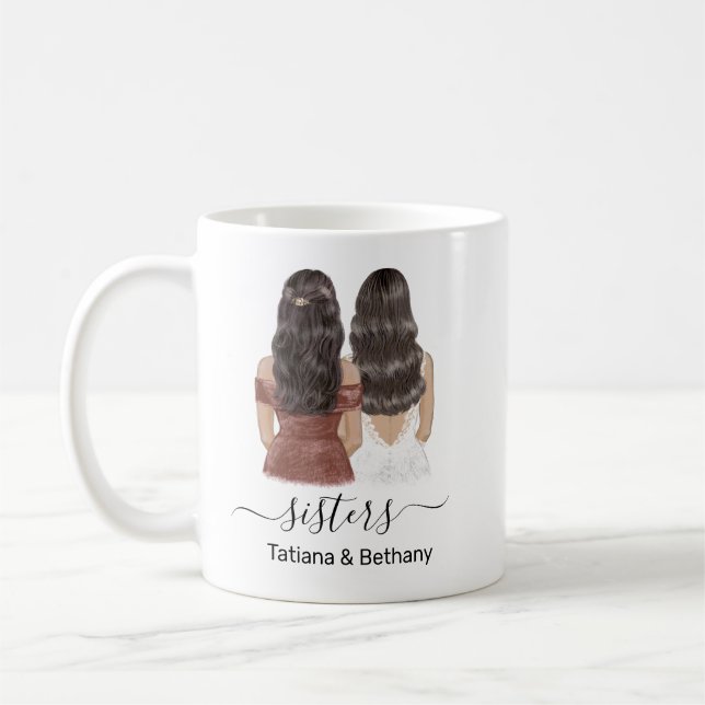 Personalized Sister Name Coffee Mug (Left)