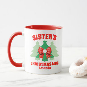 Personalized Sister's Christmas Mug