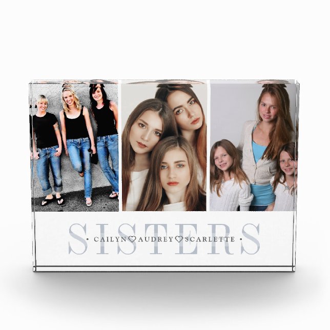 Personalized Sisters Photo Collage (Front)