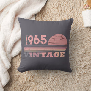 Personalized sixty vintage 60th birthday gift throw pillow