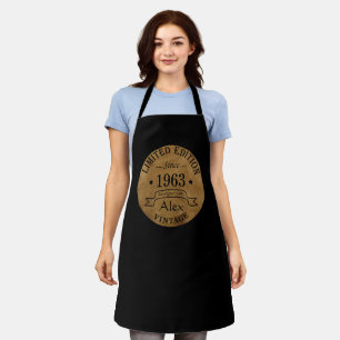 Personalized sixty vintage 60th birthday gifts apron