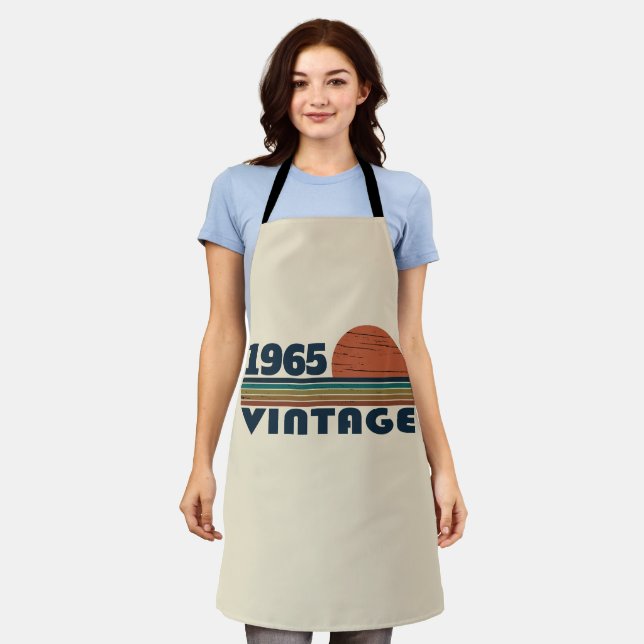 Personalized sixty vintage 60th birthday gifts apron (Worn)