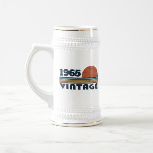 Personalized sixty vintage 60th birthday gifts beer stein