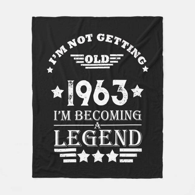 Personalized sixty vintage 60th birthday gifts fleece blanket (Front)
