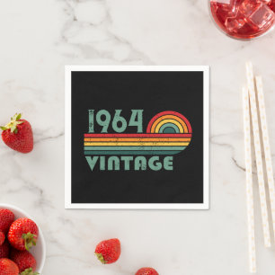 Personalized sixty vintage 60th birthday gifts napkin