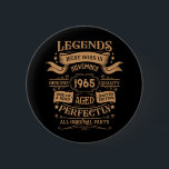 Personalized sixty vintage 60th birthday party 2 inch round button<br><div class="desc">Make your birthday special with this unique design. Add a touch of sophisticated elegance to your birthday celebration with our exquisite, one-of-a-kind designs. These graphics bring sophistication and originality to any product, creating a memorable and stylish gift. They are perfect for those who appreciate a touch of timeless glamour on...</div>