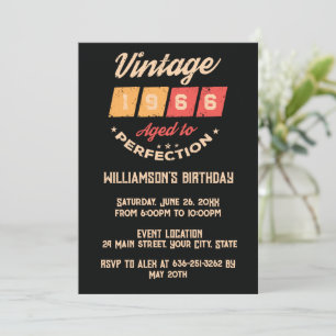 Personalized sixty vintage 60th birthday party invitation