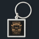 Personalized sixty vintage 60th birthday party keychain<br><div class="desc">Make your birthday special with this unique design. Add a touch of sophisticated elegance to your birthday celebration with our exquisite, one-of-a-kind designs. These graphics bring sophistication and originality to any product, creating a memorable and stylish gift. They are perfect for those who appreciate a touch of timeless glamour on...</div>