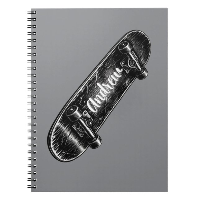 Personalized skateboard Design for kids  Notebook (Front)