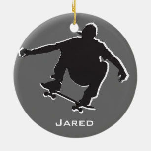 Personalized Skateboarding Ornament