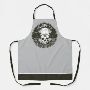Personalized Skater NAME Skull Skateboarding Skate Apron
