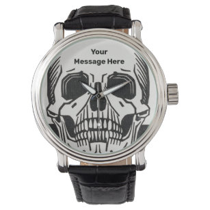 Personalized Skeleton Birthday Halloween Party Watch