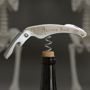 Personalized Skeleton Bones Corkscrew
