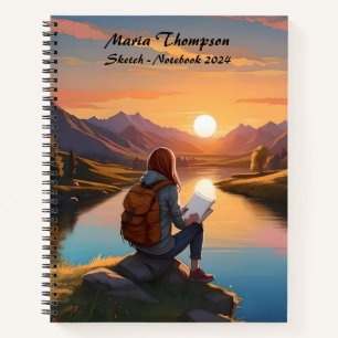 Personalized Sketch - Travel - Notebook - Diary