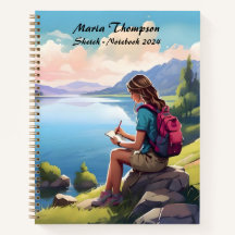 Personalized Sketch - Travel - Notebook - Diary
