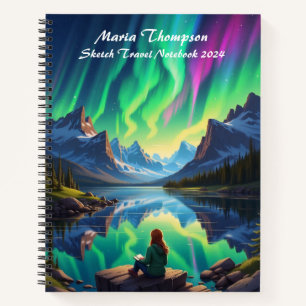 Personalized Sketch Travel Notebook Journal Diary