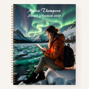 Personalized Sketch Travel Notebook Journal Diary