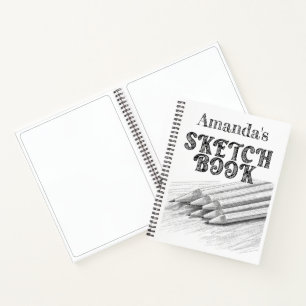 Personalized sketchbook notebook