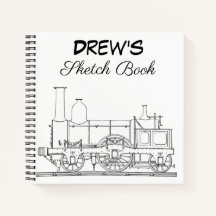 Personalized Sketchbook Spiral Notebook