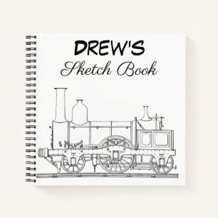 Personalized Sketchbook Spiral Notebook