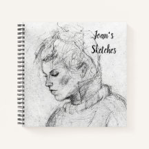 Personalized Sketchbook Spiral Notebook