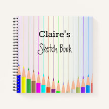 Personalized Sketchbook Spiral Notebook