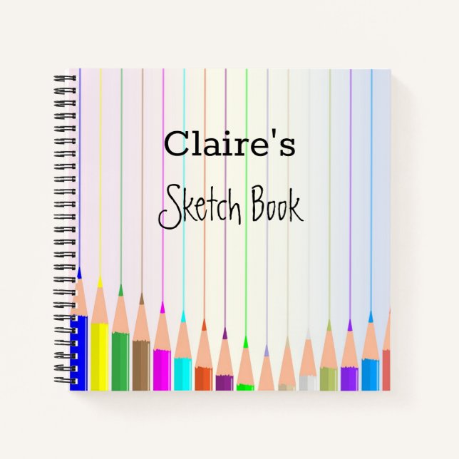 Personalized Sketchbook Spiral Notebook (Front)