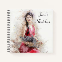 Personalized Sketchbook Spiral Notebook