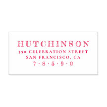 Personalized Sketched Family Name Return Address