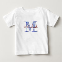 Personalized Sketched Name Monogram Baby Boy