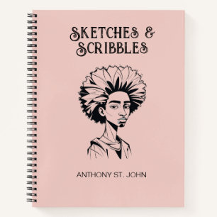 Personalized Sketches and Scribbles Notebook