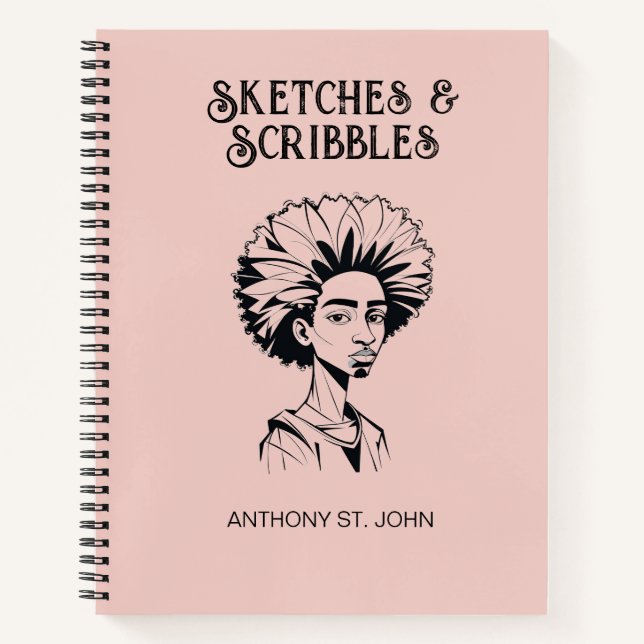 Personalized Sketches and Scribbles Notebook (Front)