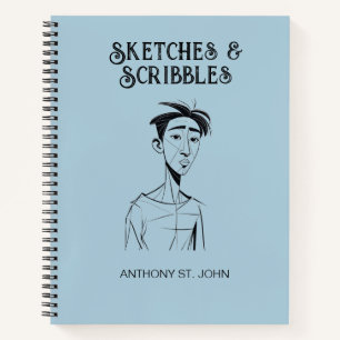 Personalized Sketches and Scribbles Notebook