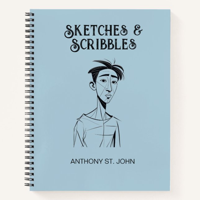 Personalized Sketches and Scribbles Notebook (Front)