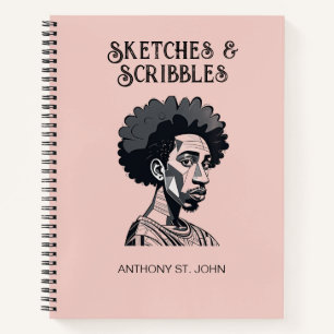 Personalized Sketches and Scribbles Notebook