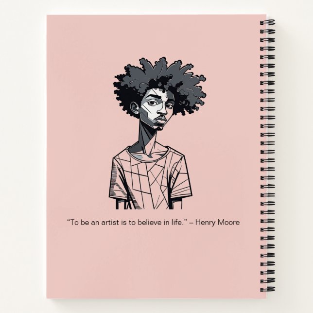 Personalized Sketches and Scribbles Notebook (Back)