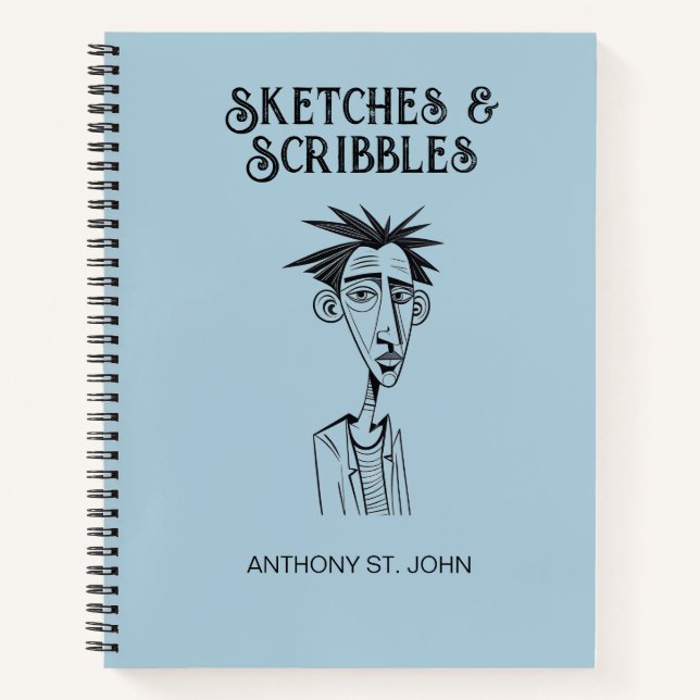 Personalized Sketches and Scribbles Notebook (Front)