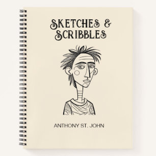 Personalized Sketches and Scribbles Notebook