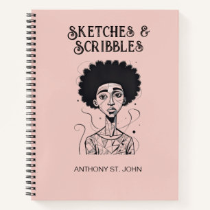 Personalized Sketches and Scribbles Notebook