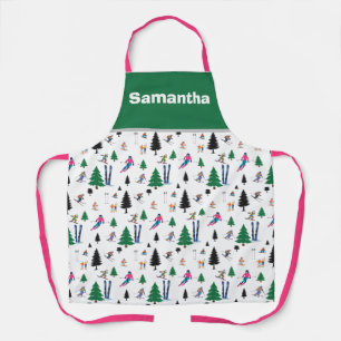 Personalized Ski Inspired Apron