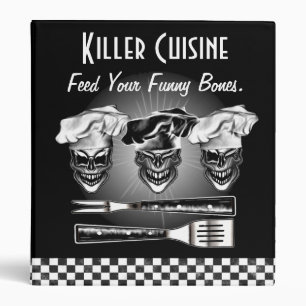 Personalized Skull Chef Binder