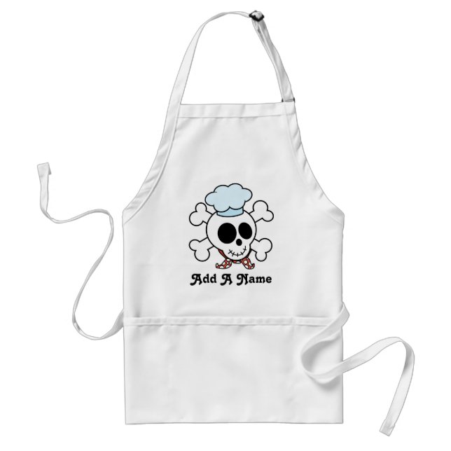 Personalized Skull Chef Gift Standard Apron (Front)