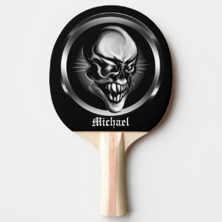 Personalized Skull Ping Pong Paddle