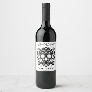 Personalized Skull Wine Labels