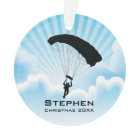 Personalized Sky Diving Parachuting Ornament