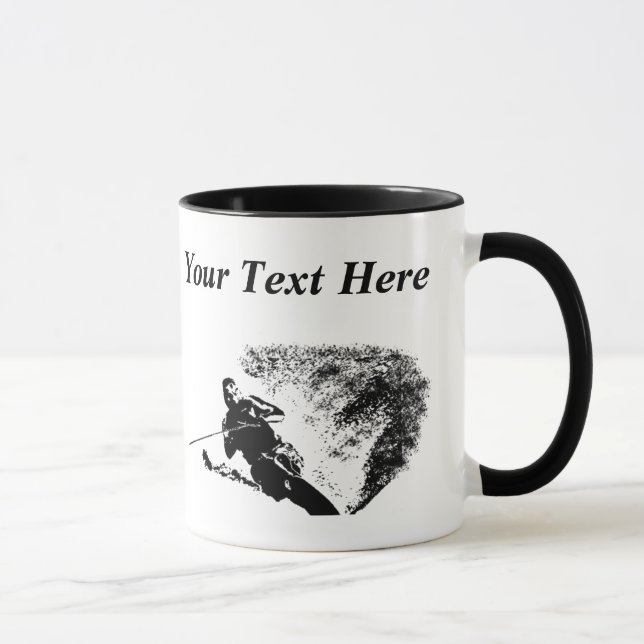 Personalized Slalom Water Skier Mug (Right)