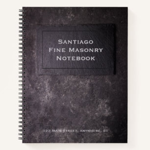 Personalized Slate & Stone Notebook