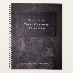 Personalized Slate & Stone Planner
